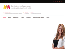 Tablet Screenshot of monicamendoza.com